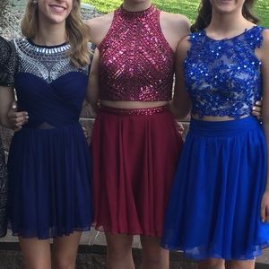 Two piece homecoming dress